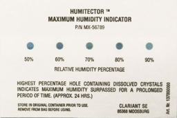 Zeige Details für Feuchte-Messstreifen 50-90 %rF irreversibel Bild von Feuchte-Messstreifen 50-90 %rF irreversibel