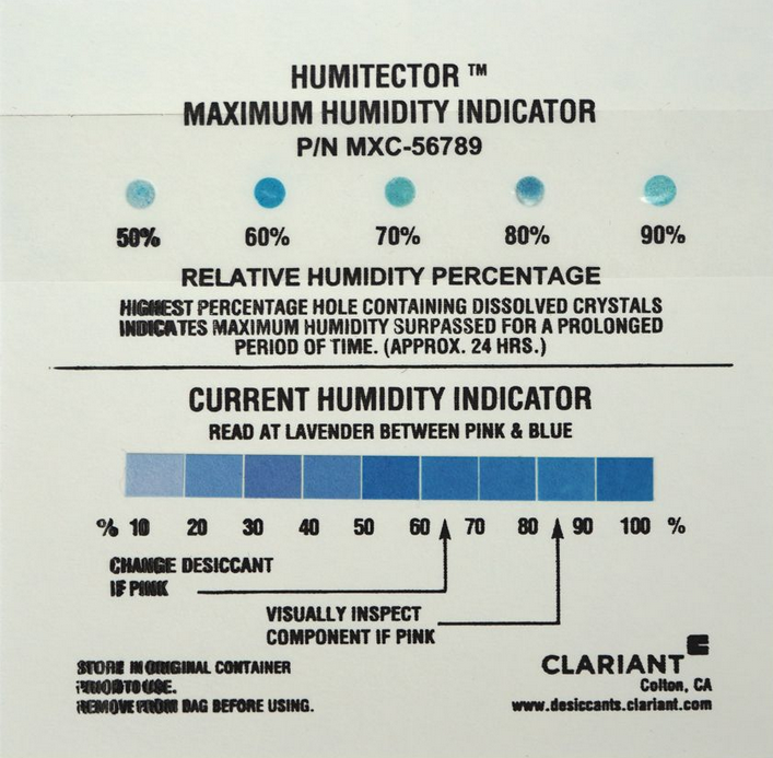 Bild von Feuchte-Kombi-Messstreifen 50-90 %rF irreversibel + reversibel