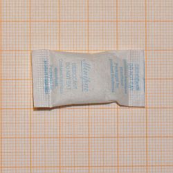 Internethandel Opsölder. Trockenbeutel Papier 1 g Silica Gel farblos